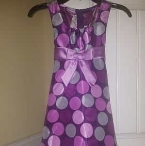 Kids polka dotted formal dress